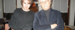 Fumettista Milo Manara e scrittore Vincenzo Cerami