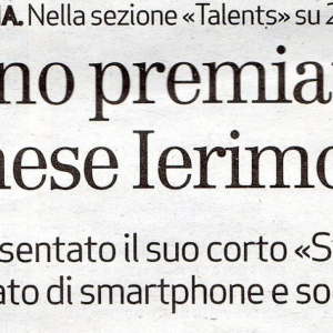 articolo sul premio che ho ricevuto a Berlino