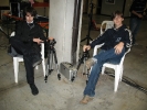 Io e Giulio Rasi nel backstage delle riprese di uno spettacolo